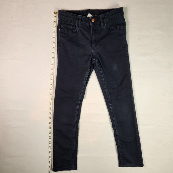 H&M Skinny Denim Jeans Girls Size 10 Black Adjustable waist - Picture 3 of 11